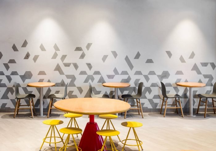 accent plaster wall
